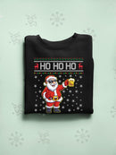 Ho Ho Ho Hold My Beer Hoodie -SmartPrintsInk Designs