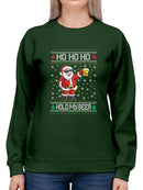 Ho Ho Ho Hold My Beer Hoodie -SmartPrintsInk Designs