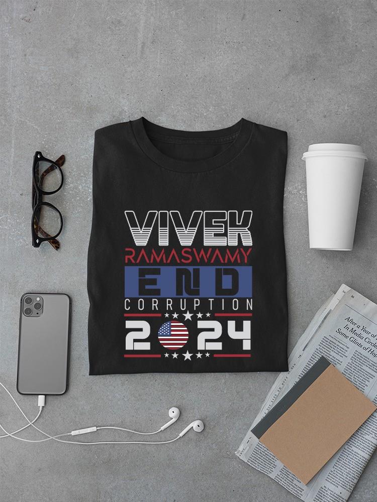 Vivek Ramaswamy End Corruption T-shirt -SmartPrintsInk Designs