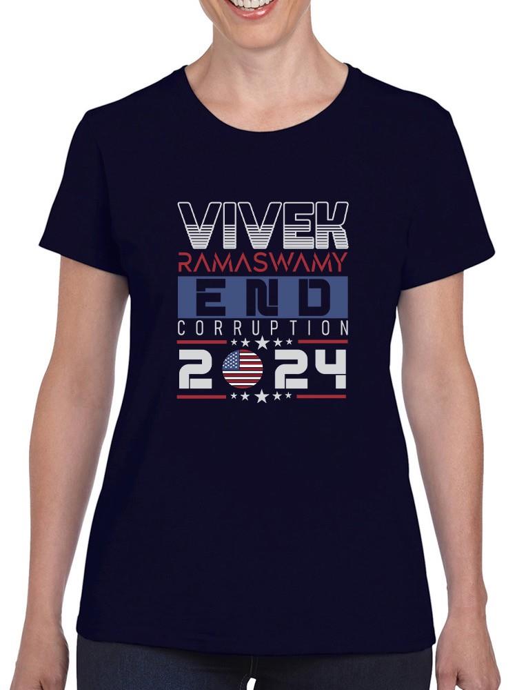 Vivek Ramaswamy End Corruption T-shirt -SmartPrintsInk Designs