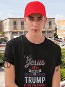 Jesus Savior Trump My President  T-shirt -SmartPrintsInk Designs