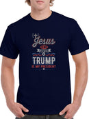 Jesus Savior Trump My President  T-shirt -SmartPrintsInk Designs