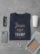 Jesus Savior Trump My President  T-shirt -SmartPrintsInk Designs