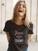 Jesus Savior Trump My President  T-shirt -SmartPrintsInk Designs