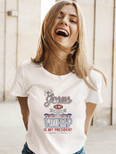 Jesus Savior Trump My President  T-shirt -SmartPrintsInk Designs