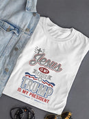 Jesus Savior Trump My President  T-shirt -SmartPrintsInk Designs