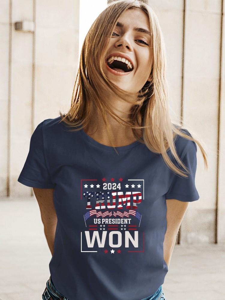 Trump Us President Won 2024 T-shirt -SmartPrintsInk Designs
