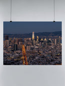 San Francisco City Areal Poster