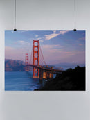 San Francisco Sunset Golden Gate View Poster