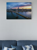 San Francisco Bay Drone View Poster