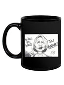 Pelosi Curtains Mug -Nanda Soobben Designs