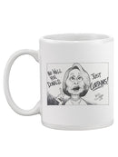 Pelosi Curtains Mug -Nanda Soobben Designs