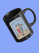 Hanging Out Lovers Mug -Joen Designs