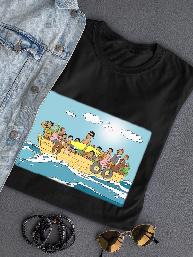 Refugee Happy Boat T-shirt -Joen Designs