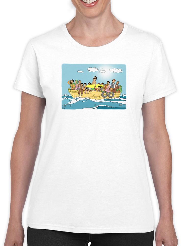 Refugee Happy Boat T-shirt -Joen Designs