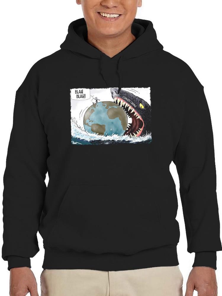 Climate Change Shark Hoodie -Politicozen Designs