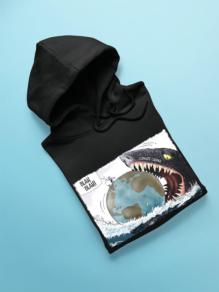 Climate Change Shark Hoodie -Politicozen Designs