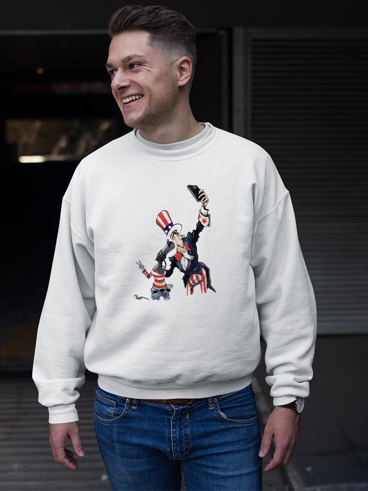 An Uncle With Beloved Son Sweatshirt -Politicozen Designs