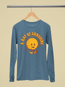 Funny Sun A Ray Of Sunshine  Long Sleeve Women's -SelectDesign Designs