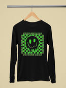 Keep Smiling Drip Face Long Sleeve Women's -SelectDesign