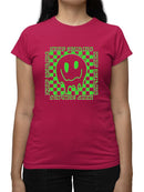 Keep Smiling Drip Face T-shirt Color Women's -SelectDesign