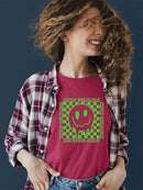 Keep Smiling Drip Face T-shirt Color Women's -SelectDesign