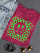 Keep Smiling Drip Face T-shirt Color Women's -SelectDesign