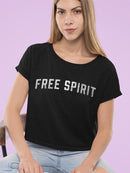Free Spirit Tee Crop Tee Women's -SelectDesign
