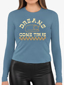 Lazy Cat Dreams Come True Long Sleeve Women's -SelectDesign