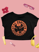 Stay Positive Energy  Crop Tee Women's -SelectDesign