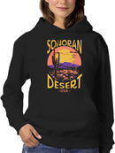 Hot Sonoran Desert Tee Hoodie Women's -SelectDesign