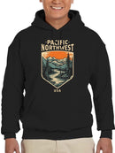 Pacific Northwest Ice Mountains Hoodie Men's -SelectDesign