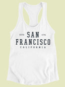 San Francisco Classic Town Racerback Tank Women's -SelectDesign