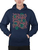 Vibrant Graphic Smile Hoodie Men's