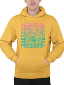 Stellar Dream Graphic Print Hoodie Men's