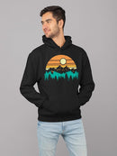 Sunset Mountain Graphic Hoodie Men's