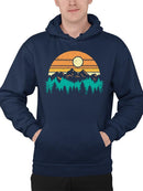 Sunset Mountain Graphic Hoodie Men's