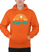 Sunset Mountain Graphic Hoodie Men's