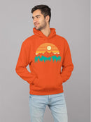 Sunset Mountain Graphic Hoodie Men's