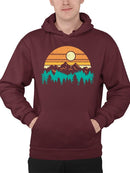 Sunset Mountain Graphic Hoodie Men's