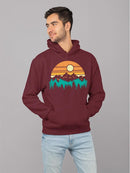 Sunset Mountain Graphic Hoodie Men's