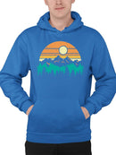 Sunset Mountain Graphic Hoodie Men's