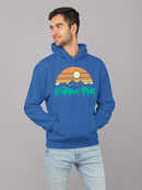 Sunset Mountain Graphic Hoodie Men's