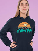 Sunset Mountain Graphic Hoodie Women's