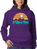Sunset Mountain Graphic Hoodie Women's