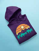Sunset Mountain Graphic Hoodie Women's