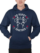 Unisex Graphic Happy Skeletons Hoodie Men's