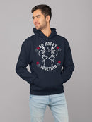 Unisex Graphic Happy Skeletons Hoodie Men's