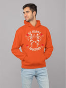 Unisex Graphic Happy Skeletons Hoodie Men's