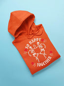 Unisex Graphic Happy Skeletons Hoodie Men's
